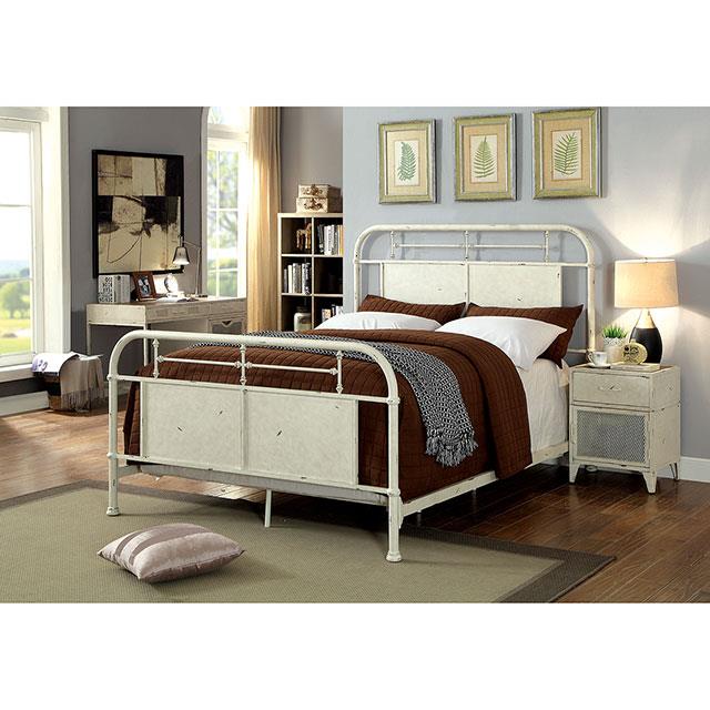  Furniture of America Haldus CM7502WH-T Twin Bed IMAGE 1