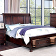  Furniture of America Wells California King Bed CM7548CH-DR-CK-BED IMAGE 1