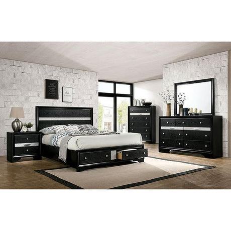  Furniture of America Chrissy CM7552BK-EK-BED E.King Bed IMAGE 2