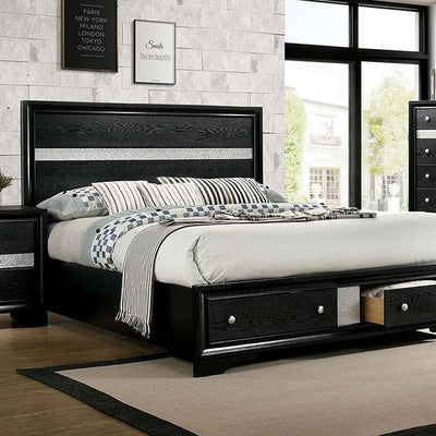  Furniture of America Chrissy CM7552BK-Q-BED Queen Bed IMAGE 1
