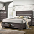  Furniture of America Chrissy CM7552GY-EK-BED E.King Bed IMAGE 1