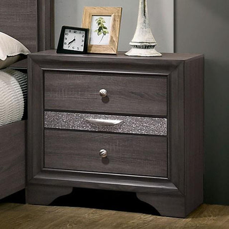  Furniture of America Chrissy CM7552GY-N Night Stand IMAGE 1