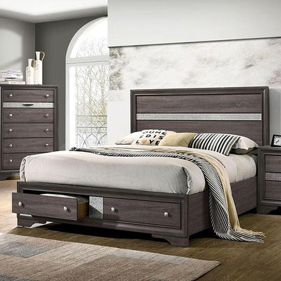  Furniture of America Chrissy CM7552GY-Q-BED Queen Bed IMAGE 1