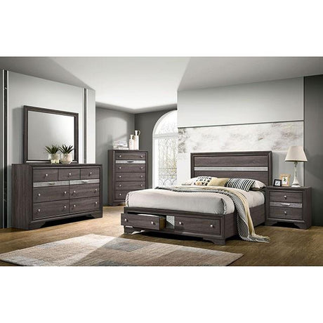  Furniture of America Chrissy CM7552GY-Q-BED Queen Bed IMAGE 2