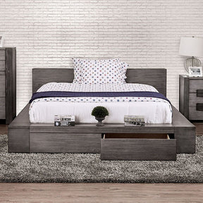  Furniture of America Janeiro King Bed CM7629GY-EK-BED IMAGE 1