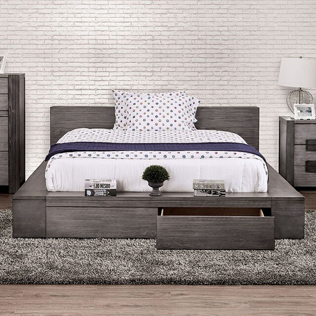  Furniture of America Janeiro Queen Bed CM7629GY-Q-BED IMAGE 1