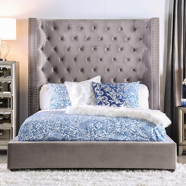  Furniture of America Rosabelle CM7669GY-Q-BED Queen Bed IMAGE 3
