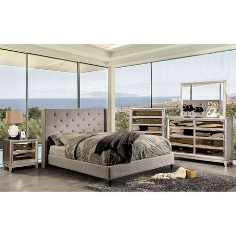  Furniture of America Anabelle CM7677GY-EK-BED-VN E.King Bed IMAGE 2