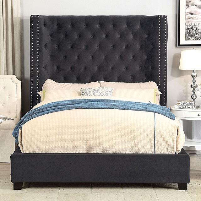  Furniture of America Mirabelle CM7679DG-CK Cal.King Bed IMAGE 1