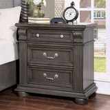  Furniture of America Esperia 3-Drawer Nightstand CM7711GY-N IMAGE 1