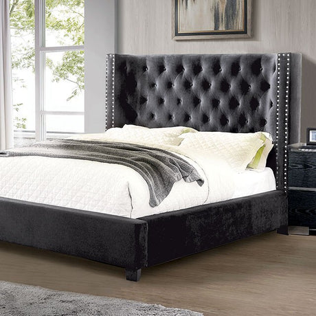  Furniture of America Cayla California King Bed CM7779BK-CK-BED-VN IMAGE 1