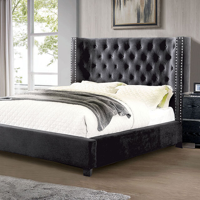  Furniture of America Cayla CM7779DG-EK-BED E.King Bed IMAGE 1