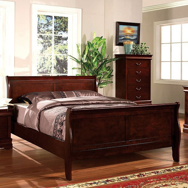  Furniture of America Louis Philippe King Bed CM7825CH-EK-BED IMAGE 1