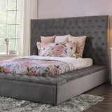  Furniture of America Golati Queen Upholstered Platform Bed CM7895GY-Q-BED IMAGE 1