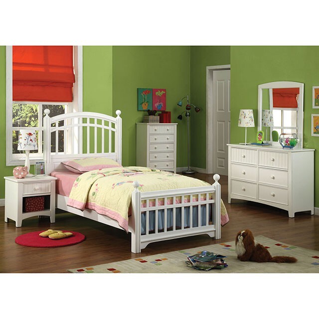  Furniture of America Kids Beds Bed CM7907WH-F-BED IMAGE 2