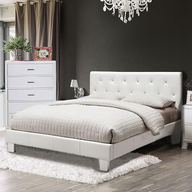  Furniture of America Velen CM7949WH-EK-BED-VN E.King Bed IMAGE 1
