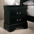  Furniture of America Louis Philippe 2-Drawer Nightstand CM7966BK-N IMAGE 1