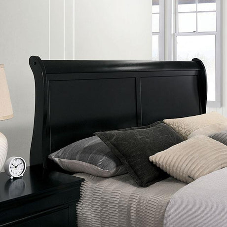  Furniture of America Louis Philippe Twin Sleigh Bed CM7966BK-T-BED IMAGE 4