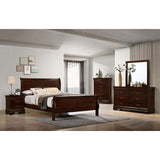  Furniture of America Louis Philippe Queen Sleigh Bed CM7966CH-Q-BED IMAGE 2