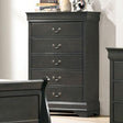  Furniture of America Louis Philippe 5-Drawer Chest CM7966GY-C IMAGE 1