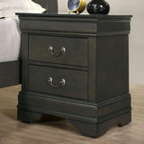  Furniture of America Louis Philippe CM7966GY-N Night Stand IMAGE 1