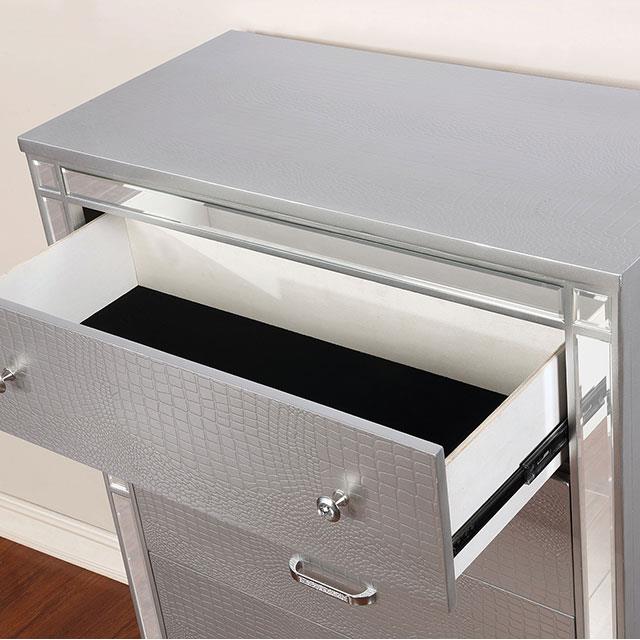  Furniture of America Brachium CM7977SV-C Chest IMAGE 4