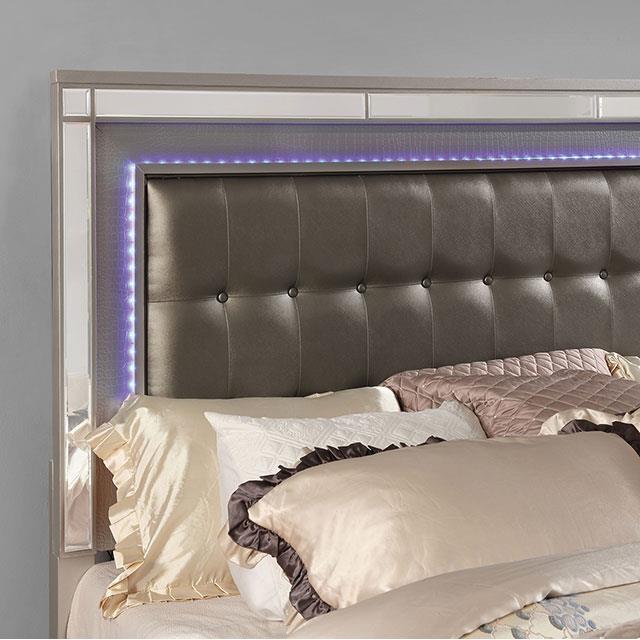  Furniture of America Brachium CM7977SV-CK-BED Cal.King Bed IMAGE 2