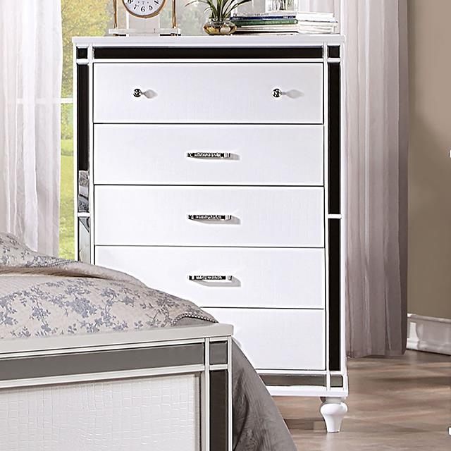  Furniture of America Brachium CM7977WH-C Chest IMAGE 1