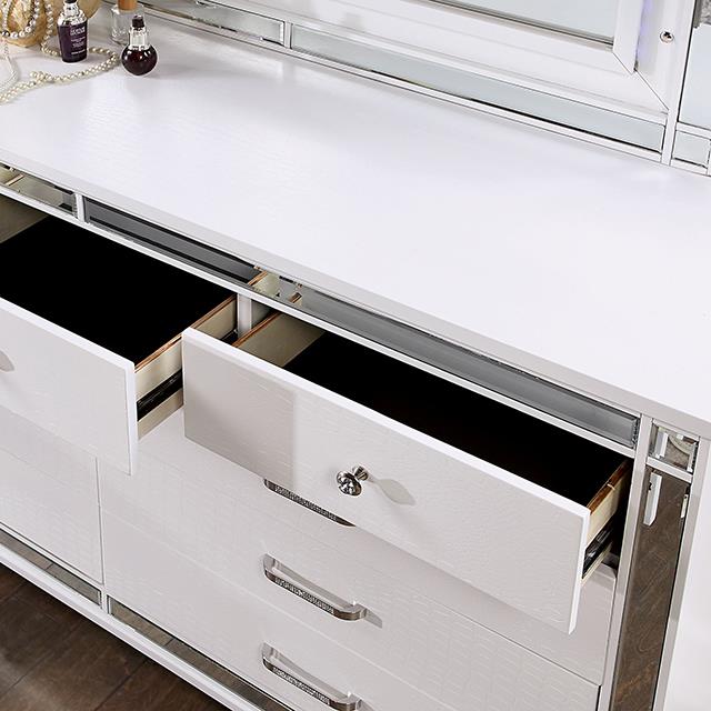  Furniture of America Brachium 9-Drawer Dresser CM7977WH-D IMAGE 5