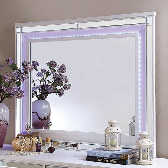  Furniture of America Brachium CM7977WH-M Mirror IMAGE 1