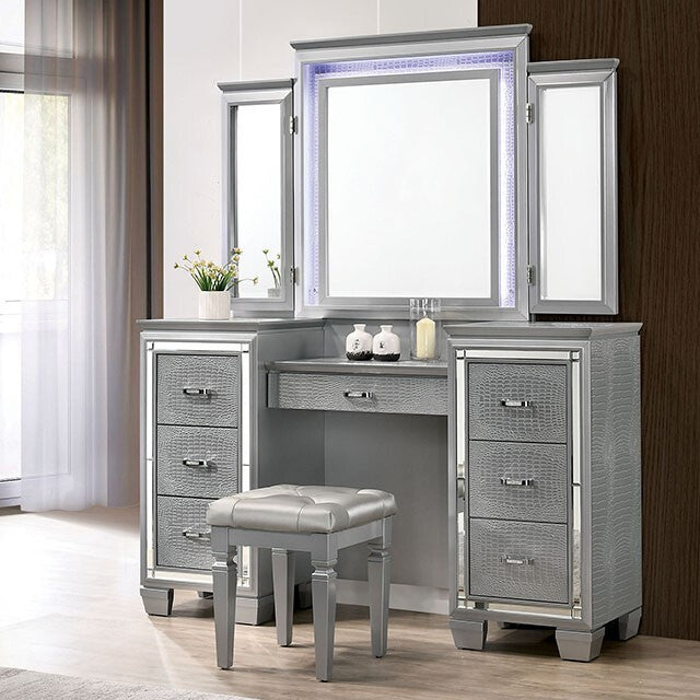  Furniture of America Tasmin Vanity Set CM7979SV-V-SET IMAGE 1