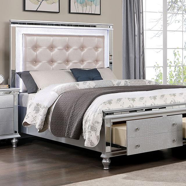  Furniture of America Bellinzona King Panel Bed with Storage CM7992EK-BED IMAGE 1