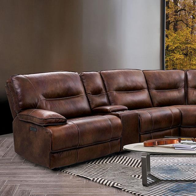  Furniture of America Louella CM9905-SECT Power Sectional IMAGE 1