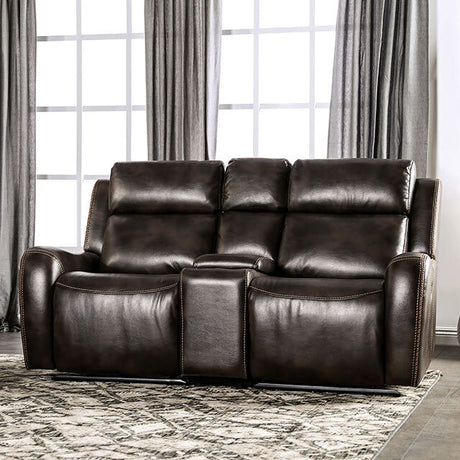  Furniture of America Barclay CM9906-LV-PK Power Loveseat IMAGE 1