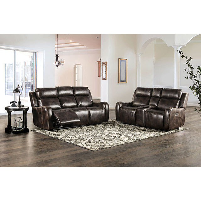  Furniture of America Barclay CM9906-LV-PK Power Loveseat IMAGE 2