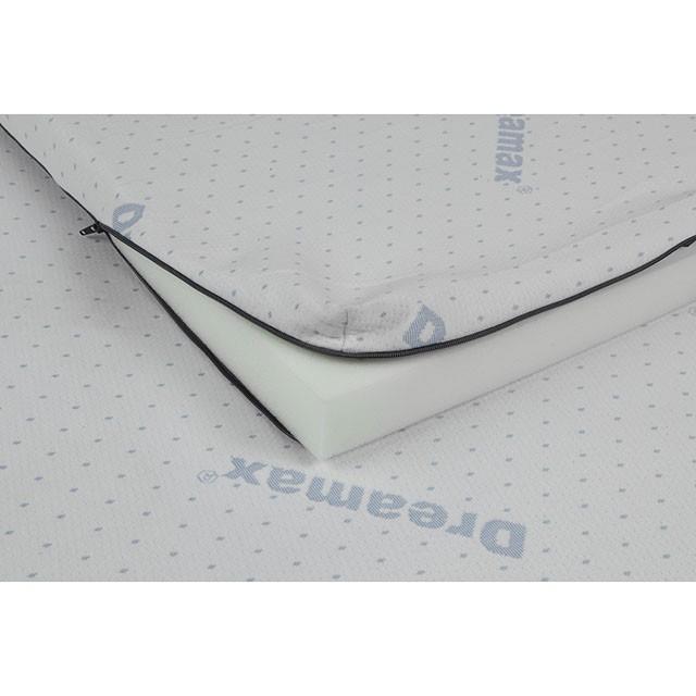  Furniture of America Ilene DM-651Q Queen Memory Foam Mattress Topper IMAGE 2