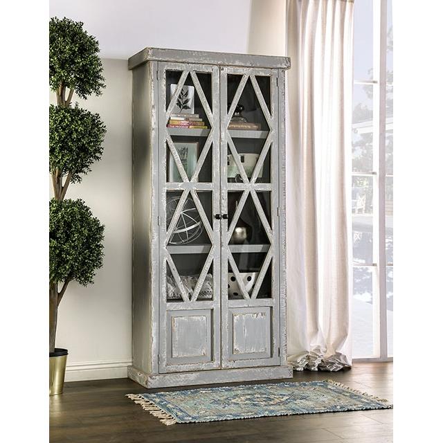  Furniture of America Zenia EM-AC094GY Curio IMAGE 2