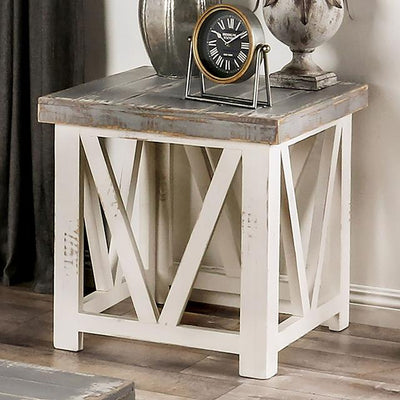  Furniture of America Halton Hills EM4001IV-E End Table IMAGE 1