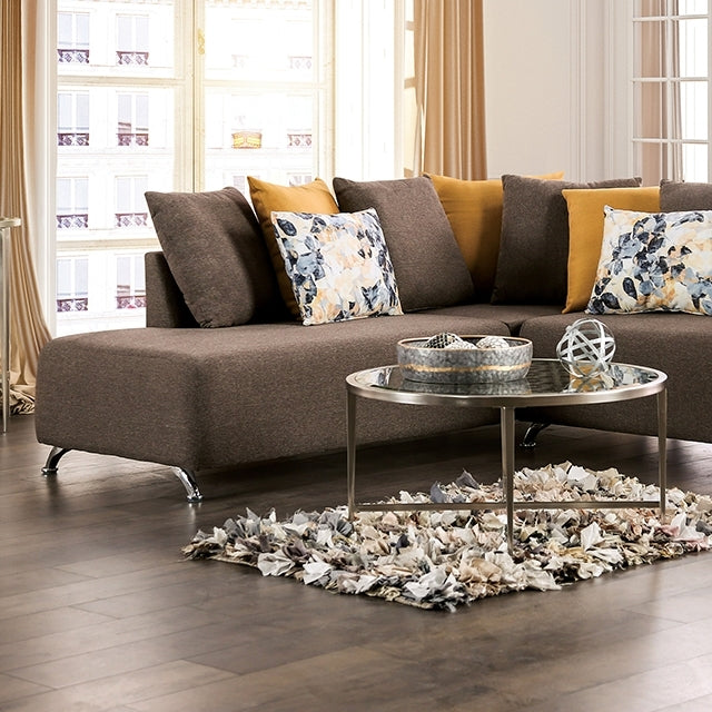  Furniture of America Krefeld Fabric Sectional EM6750BR-SECT IMAGE 2