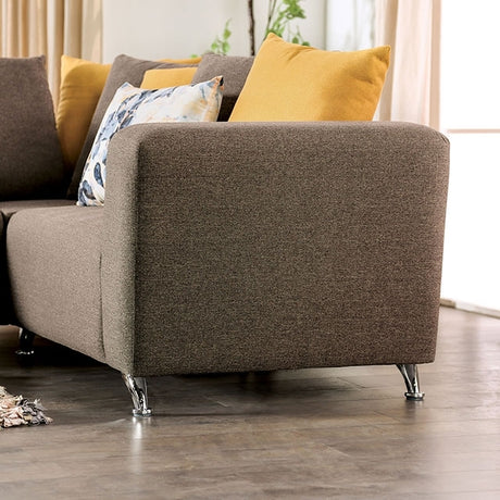  Furniture of America Krefeld Fabric Sectional EM6750BR-SECT IMAGE 6