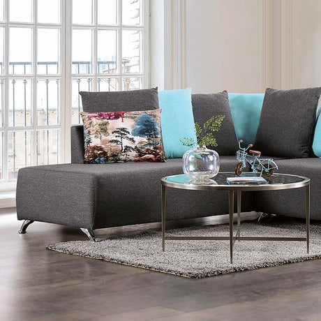 Furniture of America Krefeld EM6750DG-SECT Sectional IMAGE 1