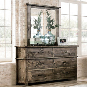  Furniture of America Woodburn EM7071BR-D Dresser IMAGE 1