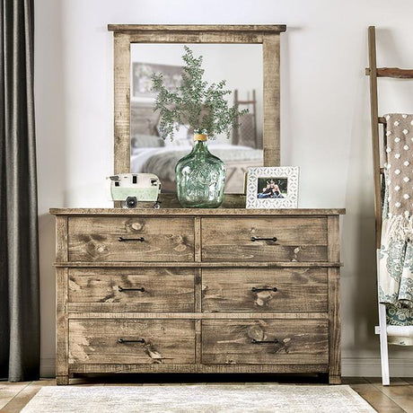  Furniture of America Woodburn EM7071BR-D Dresser IMAGE 3