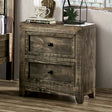  Furniture of America Oakridge Nightstand EM7074BR-N IMAGE 1
