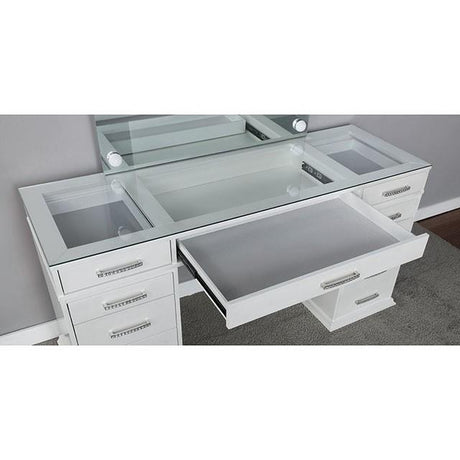  Furniture of America Valentina FOA-DK5682WH-PK Vanity Set IMAGE 2