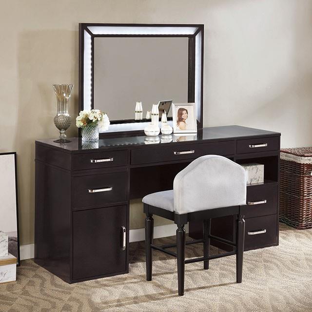  Furniture of America Vickie FOA-DK5684DG-PK Vanity Set IMAGE 1