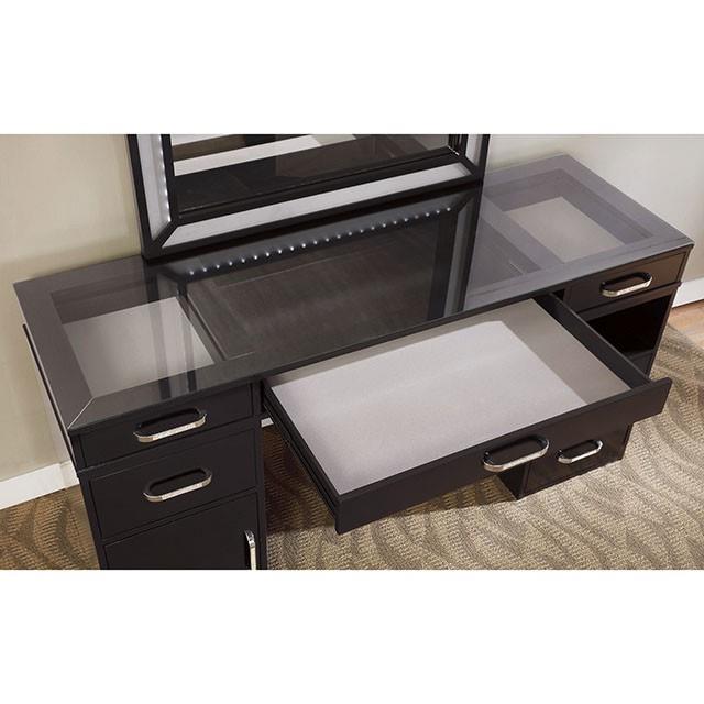  Furniture of America Vickie FOA-DK5684DG-PK Vanity Set IMAGE 2