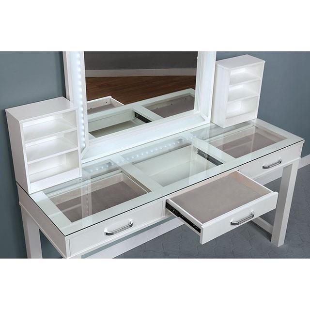  Furniture of America Stephanie FOA-DK5685WH-PK Vanity Set IMAGE 2