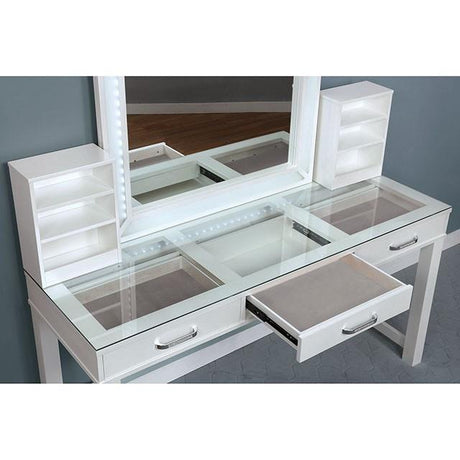  Furniture of America Stephanie FOA-DK5685WH-PK Vanity Set IMAGE 2