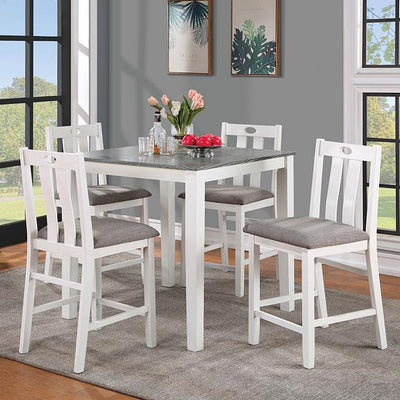  Furniture of America Dunseith FOA3388PT-5PK 5 Pc. Counter Ht. Set IMAGE 1